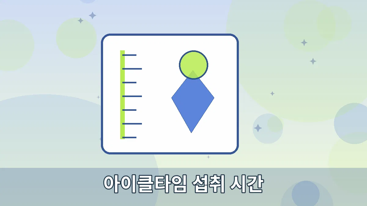 아이클타임 섭취 시간 안내 이미지 3