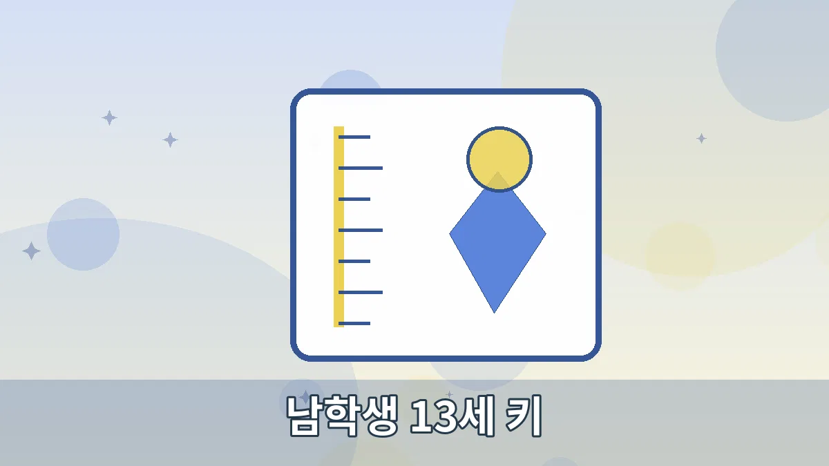 남학생 13세 키 안내 이미지 2