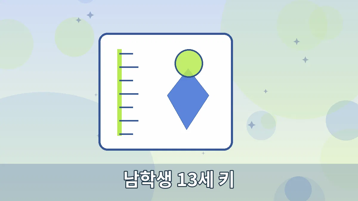 남학생 13세 키 안내 이미지 3