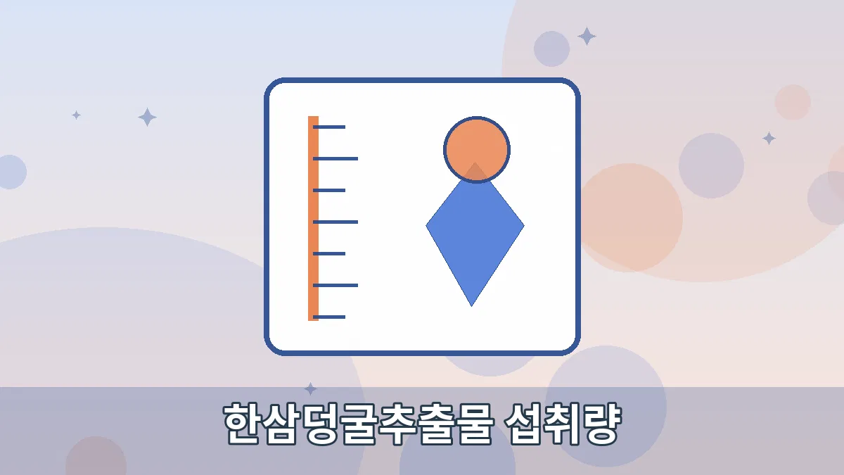 한삼덩굴추출물 섭취량 안내 이미지 1