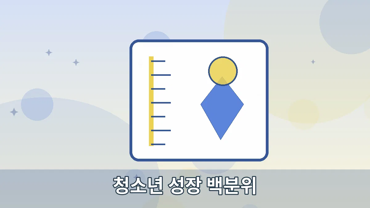 청소년 성장 백분위 안내 이미지 2